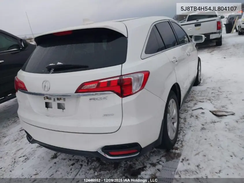 5J8TB4H54JL804107 2018 Acura Rdx
