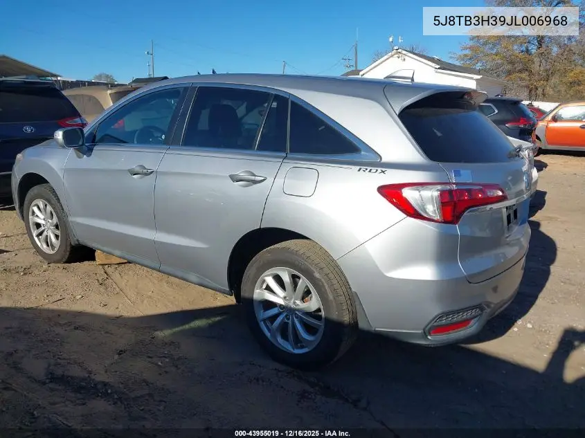5J8TB3H39JL006968 2018 Acura Rdx Acurawatch Plus Package