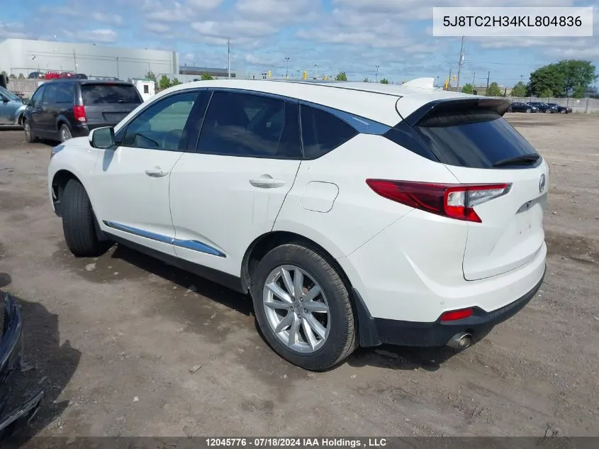 5J8TC2H34KL804836 2019 Acura Rdx