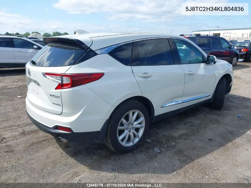 5J8TC2H34KL804836 2019 Acura Rdx