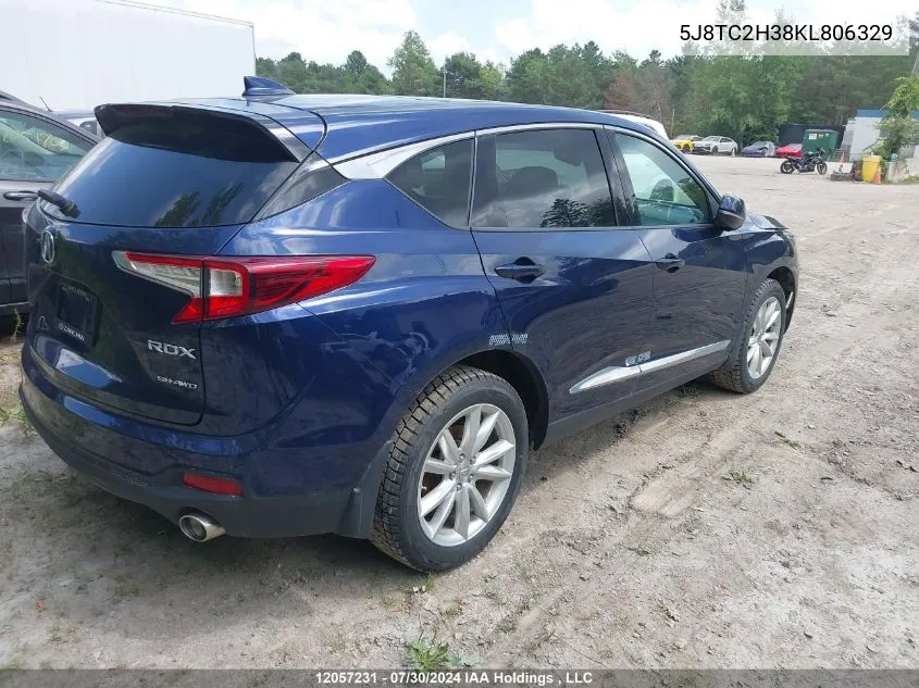 5J8TC2H38KL806329 2019 Acura Rdx