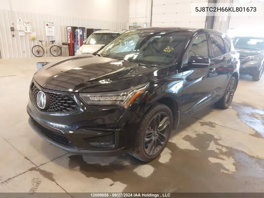 5J8TC2H66KL801673 2019 Acura Rdx