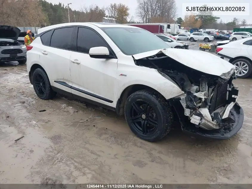 5J8TC2H6XKL802082 2019 Acura Rdx