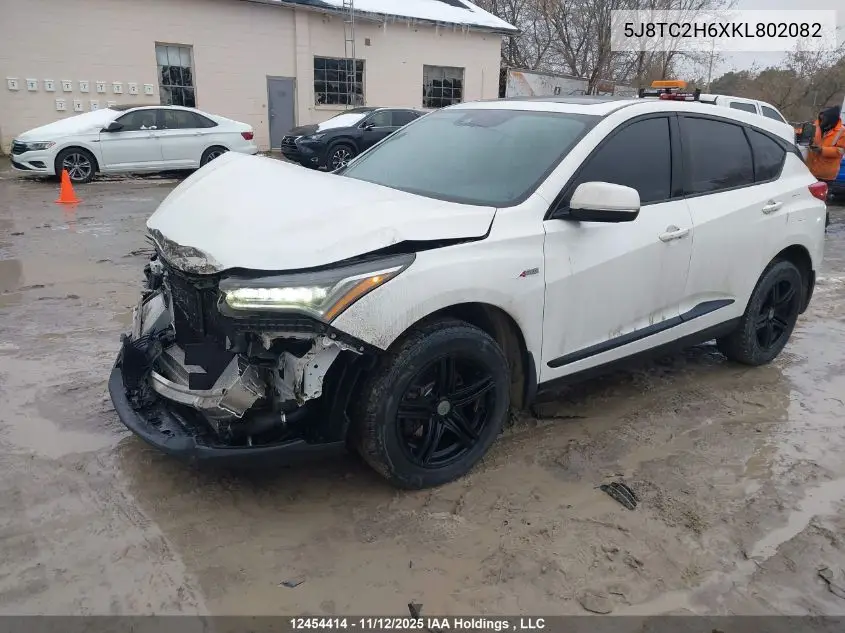 5J8TC2H6XKL802082 2019 Acura Rdx