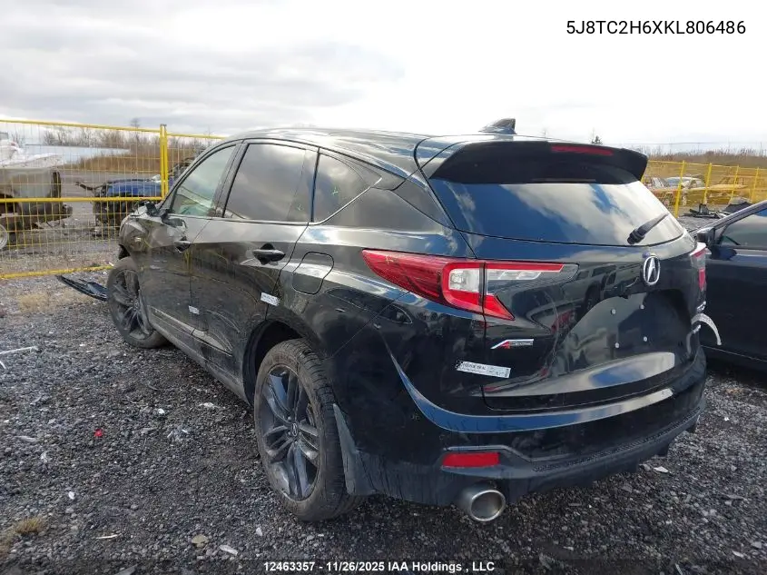 5J8TC2H6XKL806486 2019 Acura Rdx