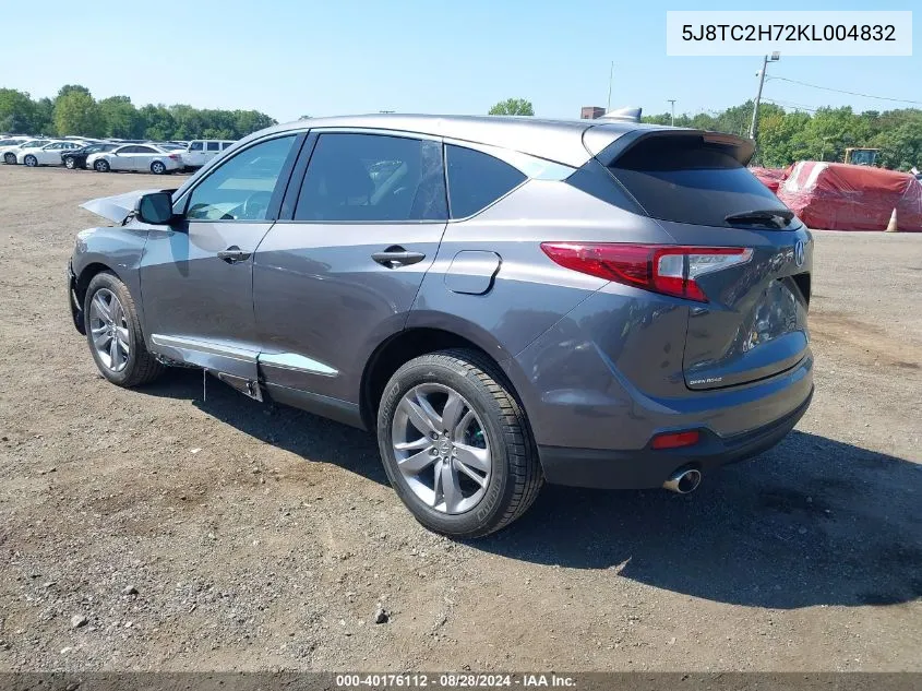 5J8TC2H72KL004832 2019 Acura Rdx Advance Package