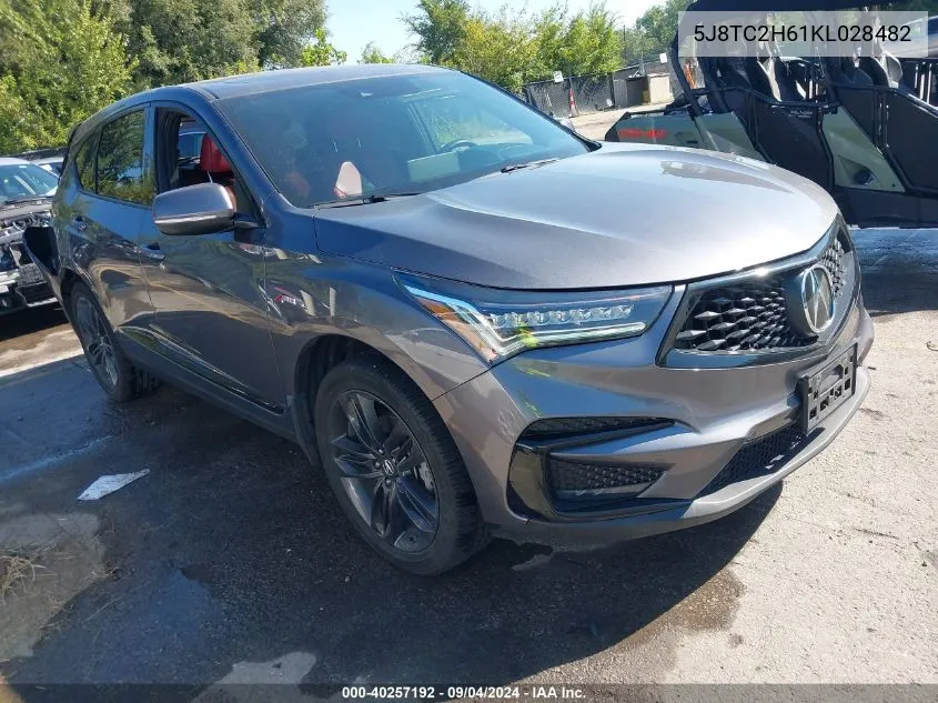 5J8TC2H61KL028482 2019 Acura Rdx A-Spec Package