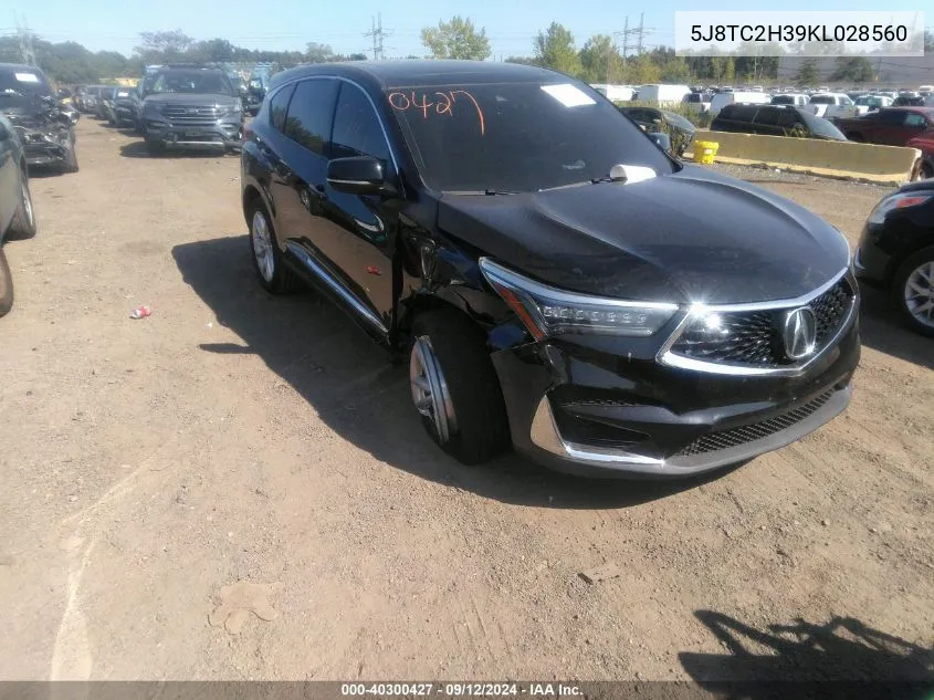 5J8TC2H39KL028560 2019 Acura Rdx Standard