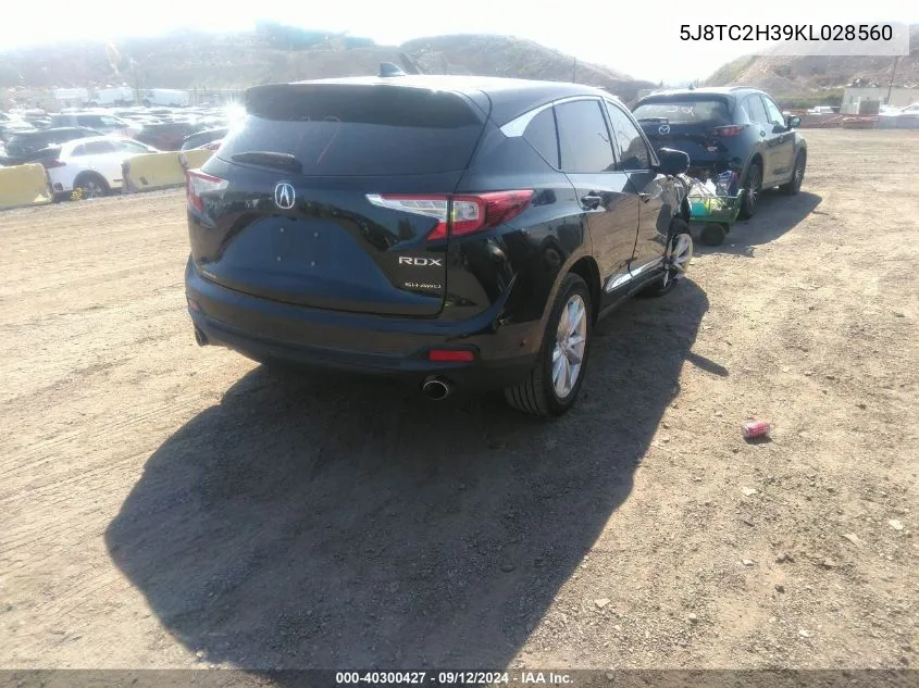 5J8TC2H39KL028560 2019 Acura Rdx Standard