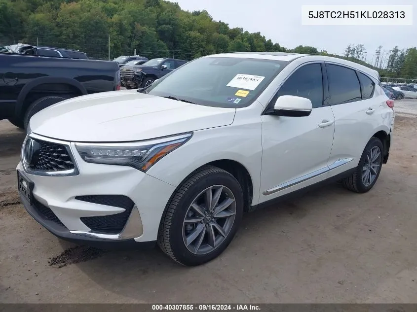 5J8TC2H51KL028313 2019 Acura Rdx Technology