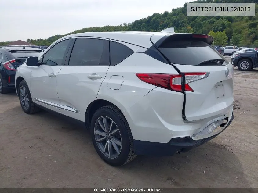 5J8TC2H51KL028313 2019 Acura Rdx Technology