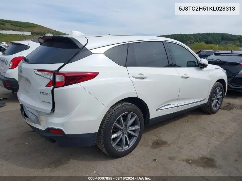 5J8TC2H51KL028313 2019 Acura Rdx Technology