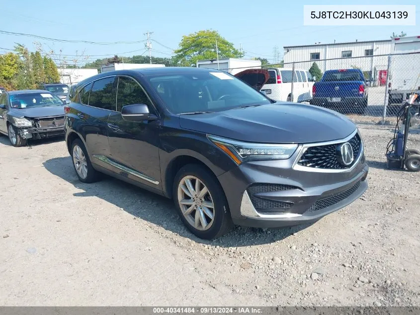 5J8TC2H30KL043139 2019 Acura Rdx Standard