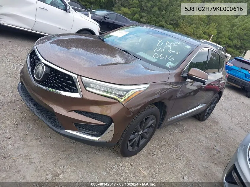 5J8TC2H79KL000616 2019 Acura Rdx Advance