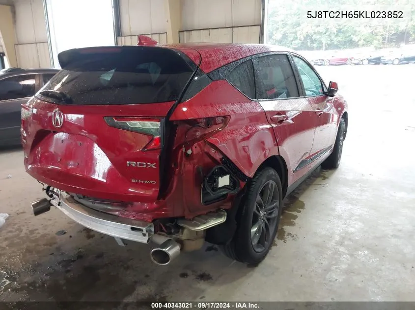 5J8TC2H65KL023852 2019 Acura Rdx A-Spec