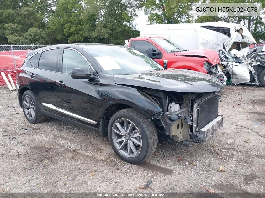 5J8TC1H55KL024078 2019 Acura Rdx Technology Package