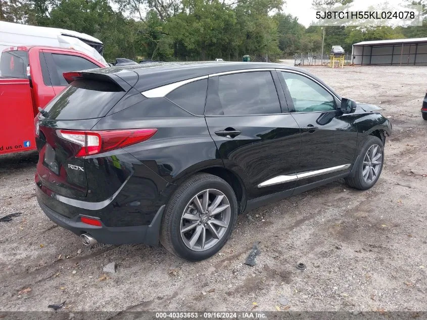 5J8TC1H55KL024078 2019 Acura Rdx Technology Package