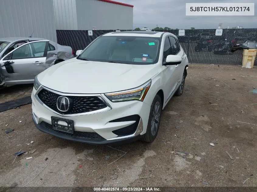 5J8TC1H57KL012174 2019 Acura Rdx Technology Package