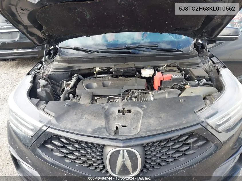 5J8TC2H68KL010562 2019 Acura Rdx A-Spec