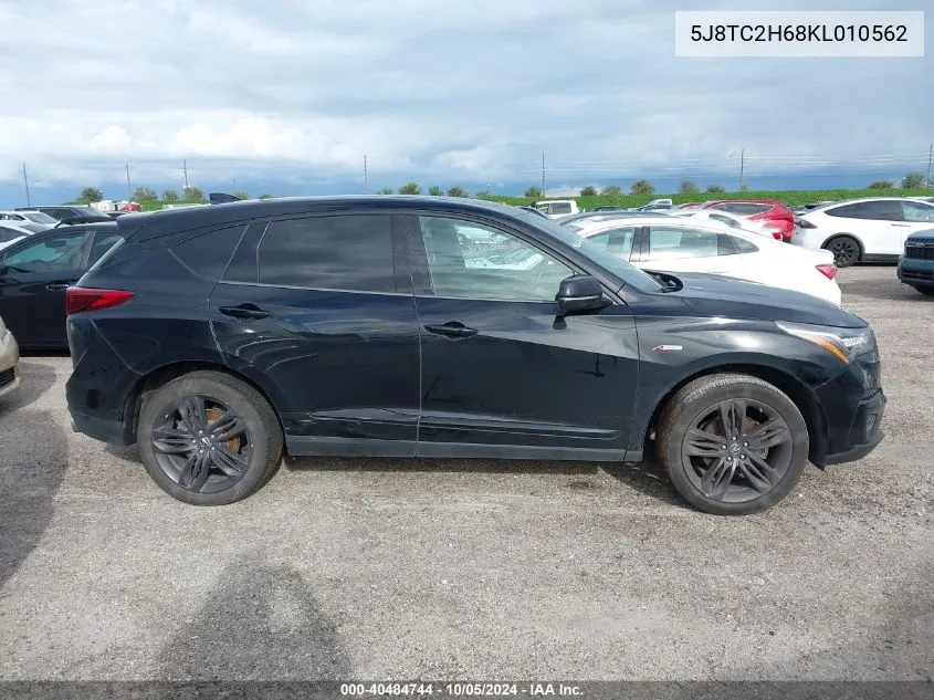 5J8TC2H68KL010562 2019 Acura Rdx A-Spec