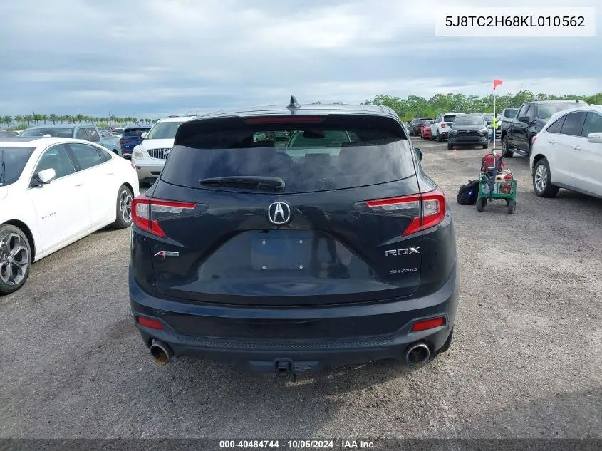 5J8TC2H68KL010562 2019 Acura Rdx A-Spec