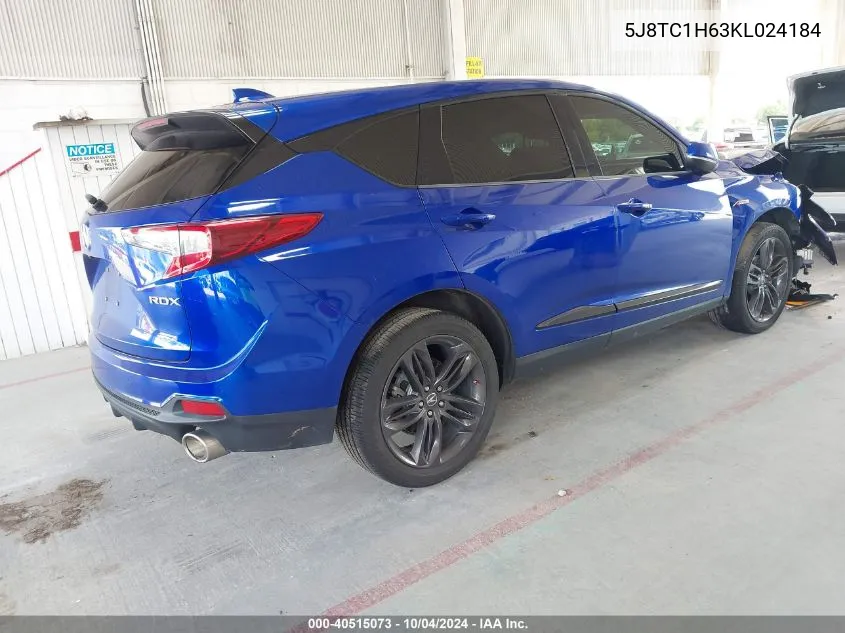 5J8TC1H63KL024184 2019 Acura Rdx A-Spec Package