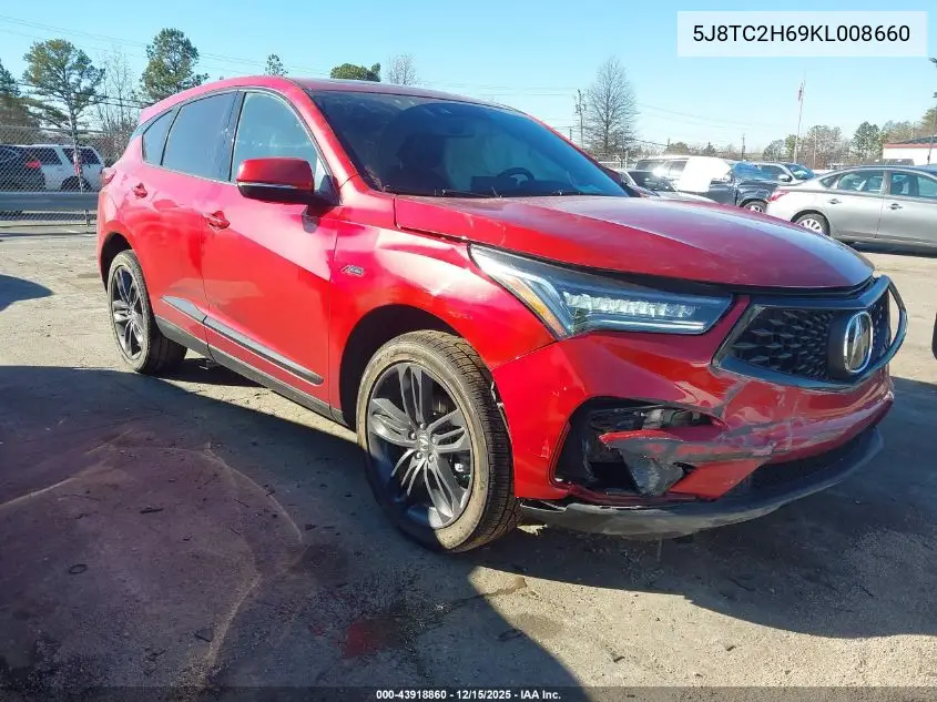5J8TC2H69KL008660 2019 Acura Rdx A-Spec Package