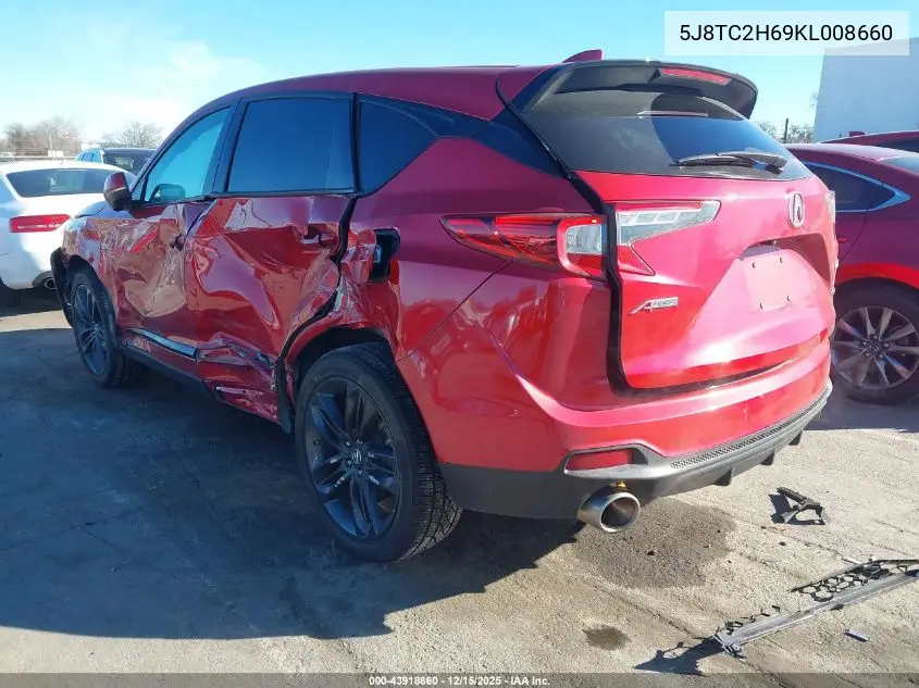 5J8TC2H69KL008660 2019 Acura Rdx A-Spec Package