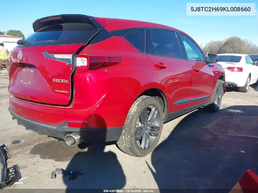 5J8TC2H69KL008660 2019 Acura Rdx A-Spec Package