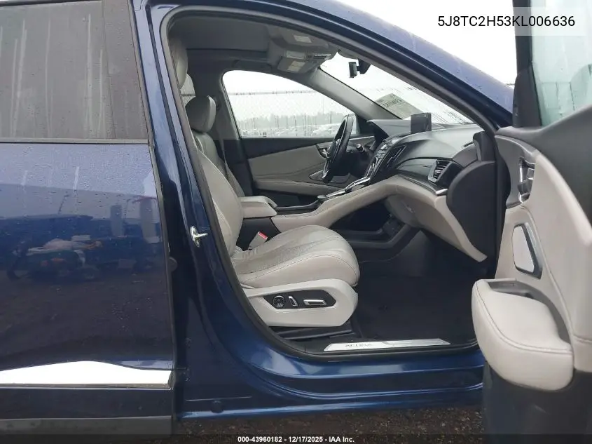 5J8TC2H53KL006636 2019 Acura Rdx Technology Package