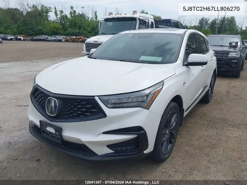 5J8TC2H67LL806270 2020 Acura Rdx