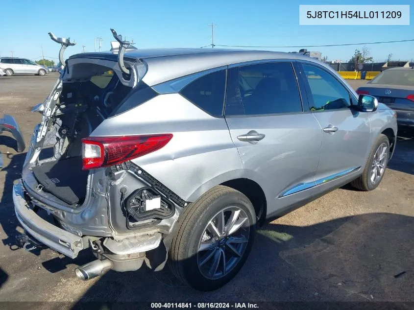 5J8TC1H54LL011209 2020 Acura Rdx Technology