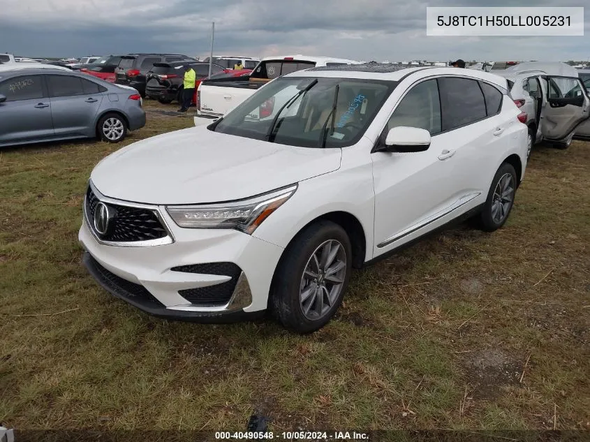 5J8TC1H50LL005231 2020 Acura Rdx Technology