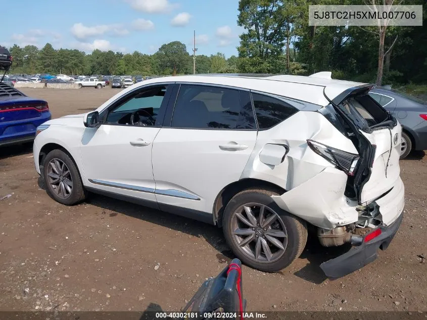 5J8TC2H5XML007706 2021 Acura Rdx Technology