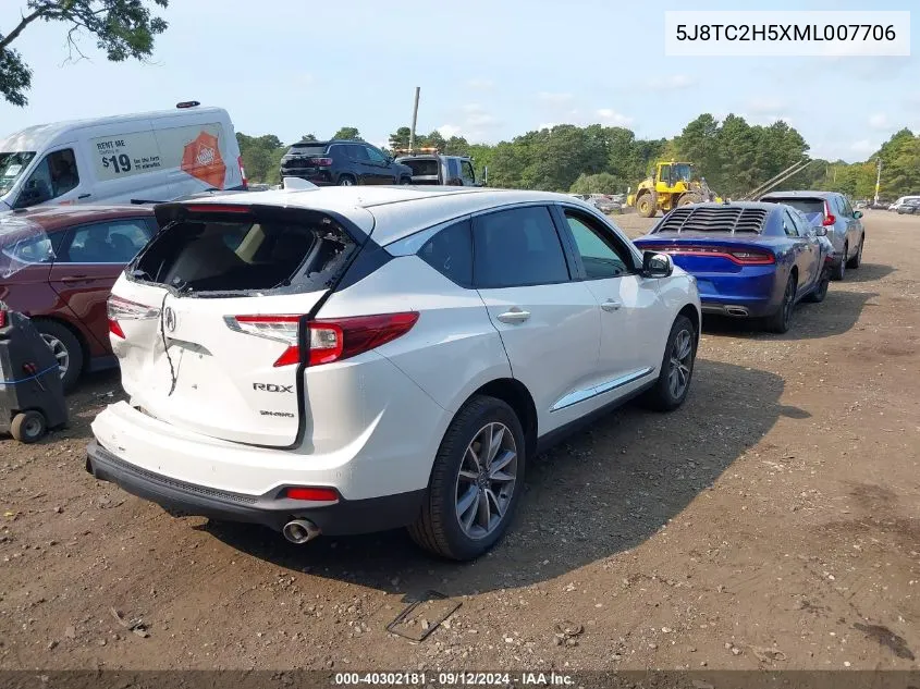 5J8TC2H5XML007706 2021 Acura Rdx Technology