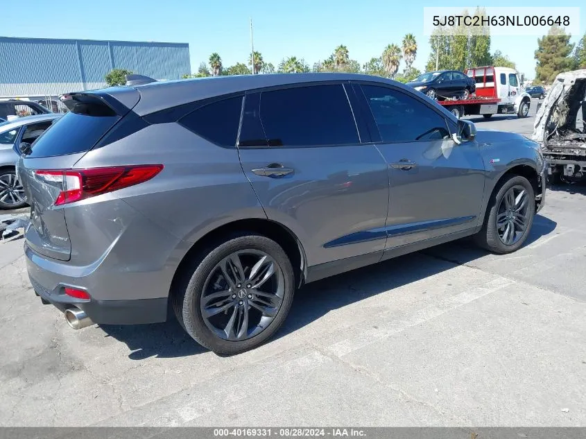 5J8TC2H63NL006648 2022 Acura Rdx A-Spec Package