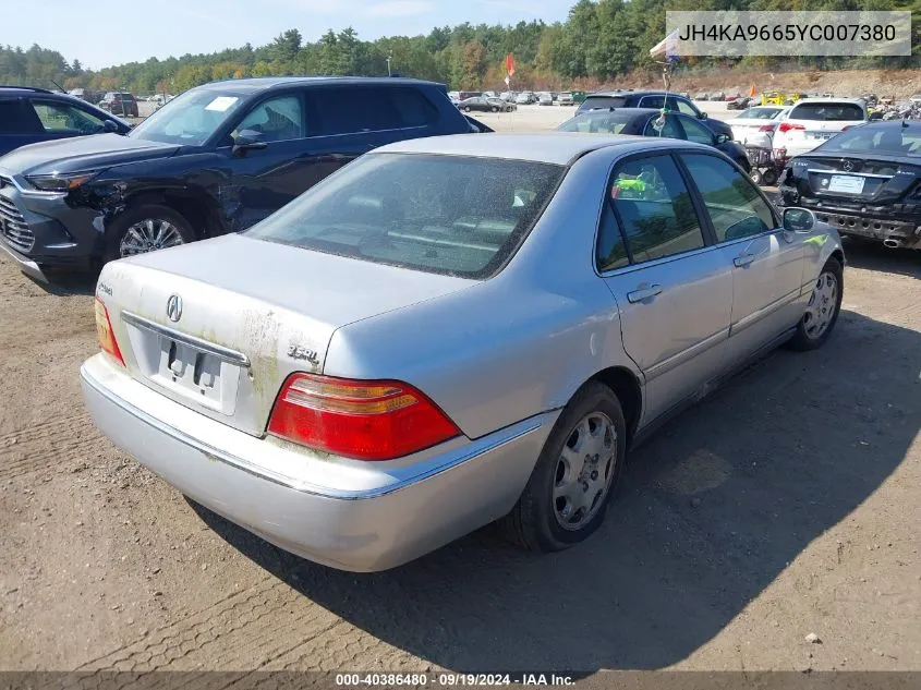 JH4KA9665YC007380 2000 Acura Rl 3.5