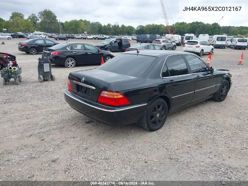 JH4KA965X2C012167 2002 Acura Rl 3.5