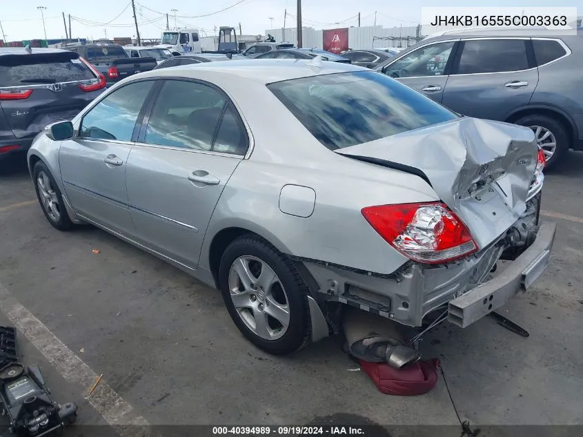 JH4KB16555C003363 2005 Acura Rl 3.5