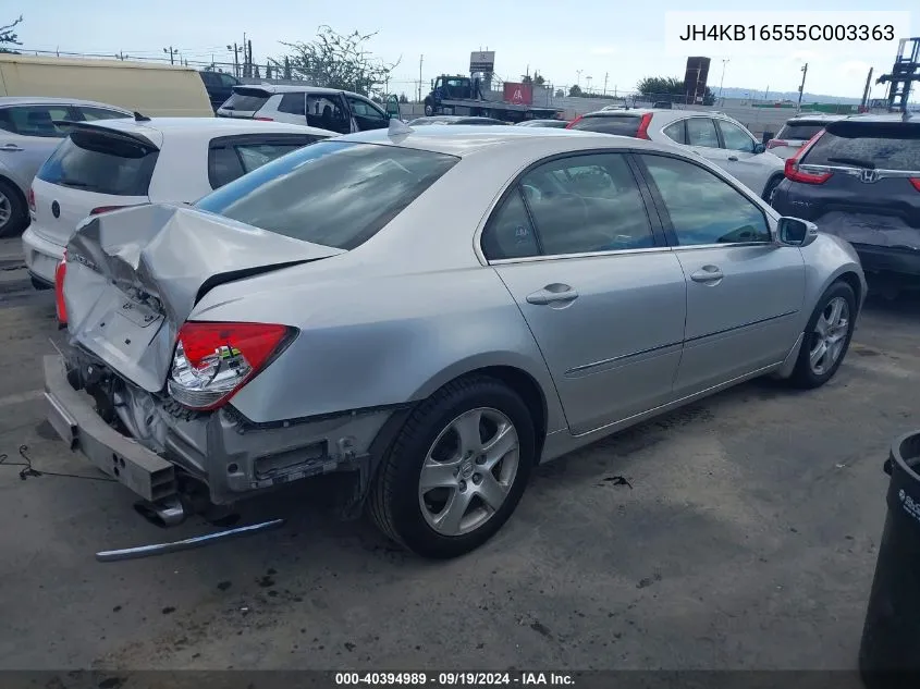 JH4KB16555C003363 2005 Acura Rl 3.5