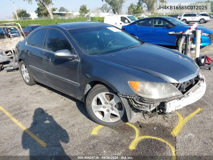 JH4KB16585C012025 2005 Acura Rl 3.5