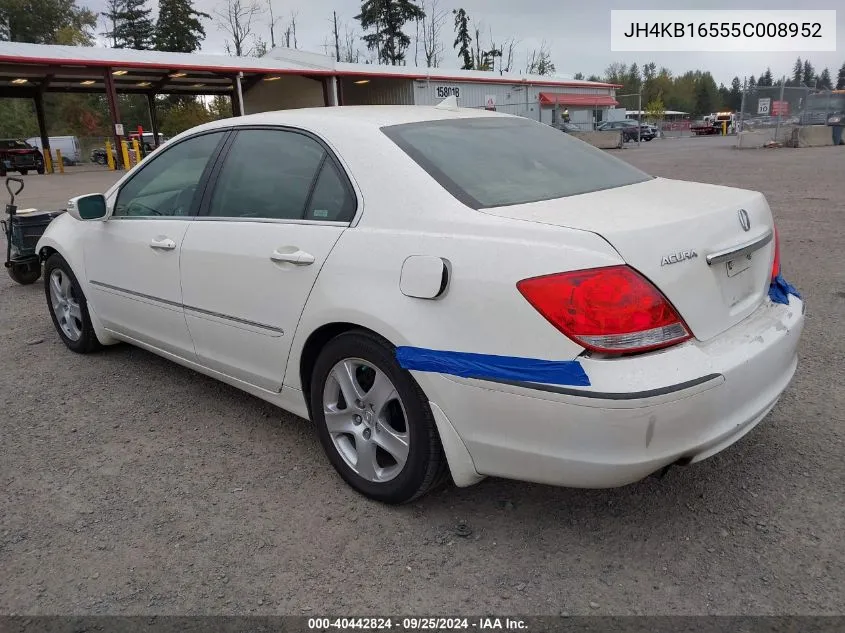 JH4KB16555C008952 2005 Acura Rl 3.5