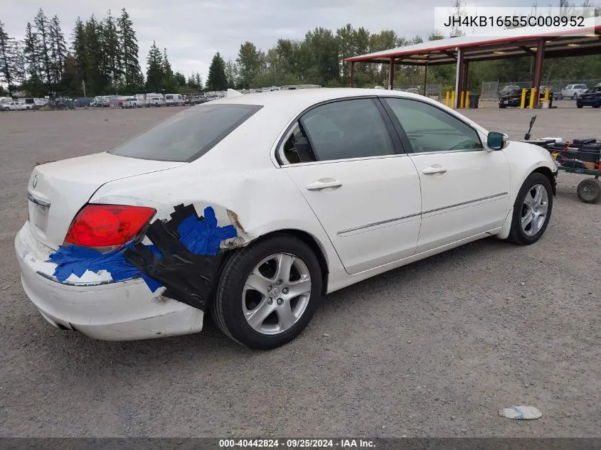 JH4KB16555C008952 2005 Acura Rl 3.5