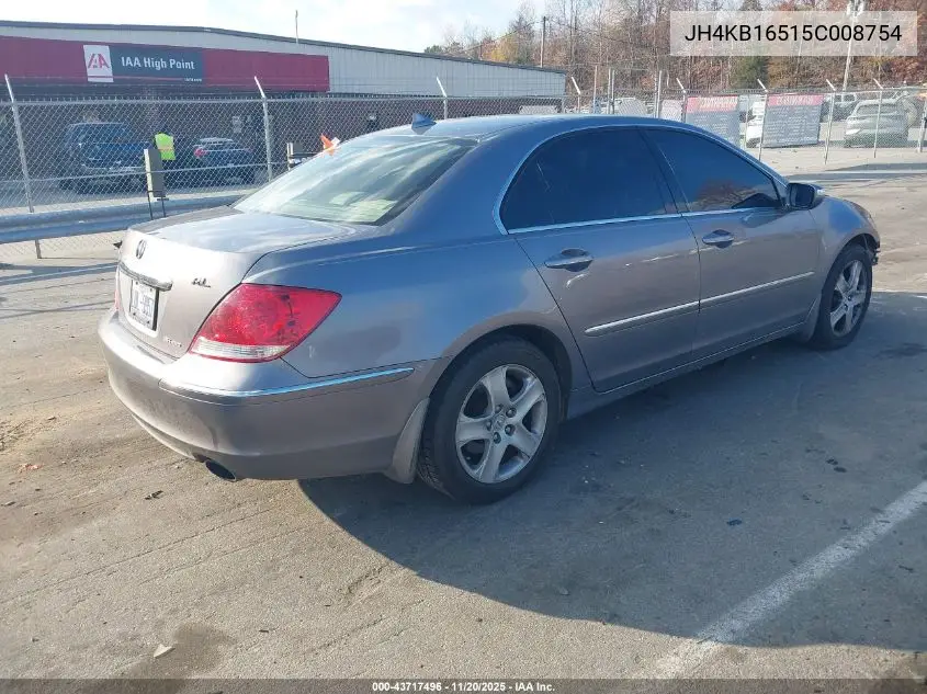JH4KB16515C008754 2005 Acura Rl 3.5