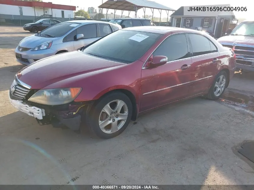 JH4KB16596C004906 2006 Acura Rl 3.5