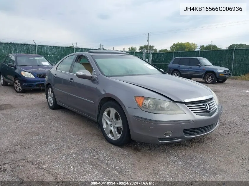 JH4KB16566C006936 2006 Acura Rl 3.5