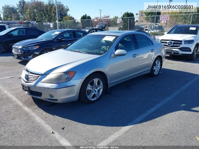 JH4KB165X6C005031 2006 Acura Rl 3.5