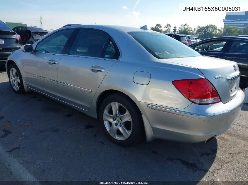 JH4KB165X6C005031 2006 Acura Rl 3.5