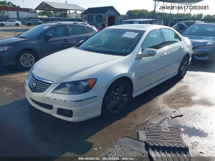 JH4KB16617C003081 2007 Acura Rl 3.5