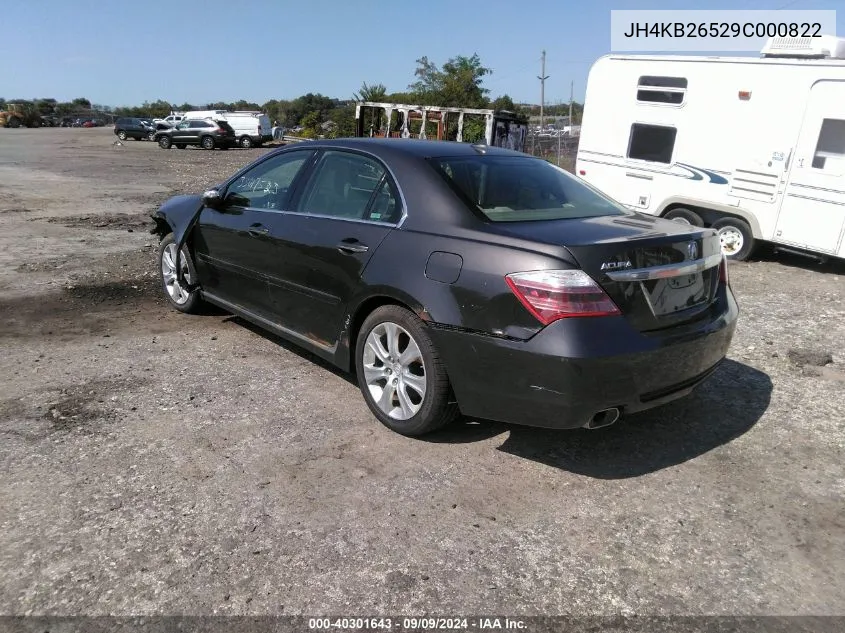 JH4KB26529C000822 2009 Acura Rl 3.7